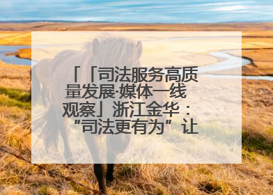 「司法服务高质量发展·媒体一线观察」浙江金华：“司法更有为”让“市场更有力”