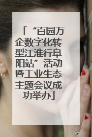 “百园万企数字化转型江淮行阜阳站”活动暨工业生态主题会议成功举办