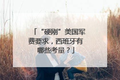 “硬刚”美国军费要求，西班牙有哪些考量？