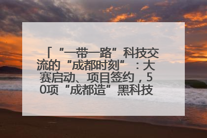 “一带一路”科技交流的“成都时刻”：大赛启动、项目签约，50项“成都造”黑科技吸引多国客商