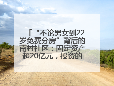 “不论男女到22岁免费分房”背后的南村社区：固定资产超20亿元，投资的影视基地被称为“山村好莱坞”