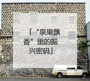 “泉果飘香”里的振兴密码