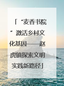 “麦香书院”激活乡村文化基因——赵虎镇探索文明实践新路径