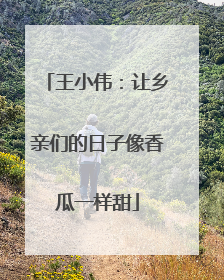 王小伟：让乡亲们的日子像香瓜一样甜