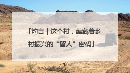 灼言｜这个村，蕴藏着乡村振兴的“留人”密码