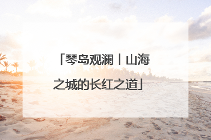 琴岛观澜丨山海之城的长红之道