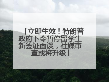 立即生效！特朗普政府下令暂停留学生新签证面谈，社媒审查或将升级