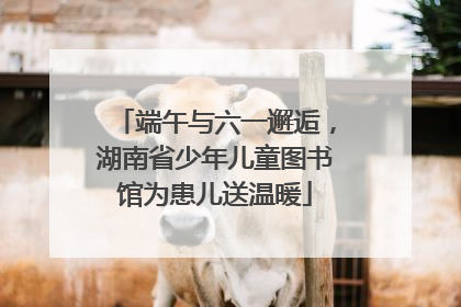 端午与六一邂逅，湖南省少年儿童图书馆为患儿送温暖