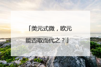 美元式微，欧元能否取而代之？