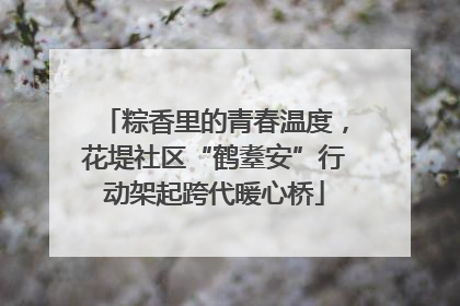 粽香里的青春温度，花堤社区“鹤耋安”行动架起跨代暖心桥