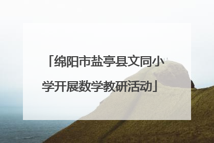 绵阳市盐亭县文同小学开展数学教研活动