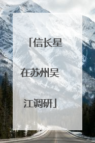 信长星在苏州吴江调研