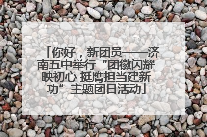 你好，新团员——济南五中举行“团徽闪耀映初心 挺膺担当建新功”主题团日活动
