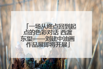 一场从终点回到起点的色彩对话 西渡东望——刘建中油画作品展即将开展