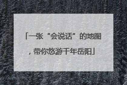 一张“会说话”的地图，带你悠游千年岳阳