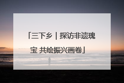 三下乡｜探访非遗瑰宝 共绘振兴画卷