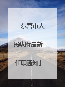 东营市人民政府最新任职通知
