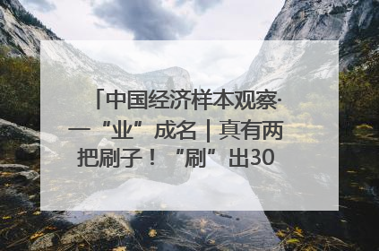 中国经济样本观察·一“业”成名｜真有两把刷子！“刷”出30亿级“颜值经济”