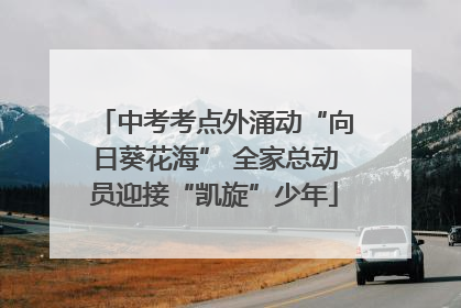 中考考点外涌动“向日葵花海” 全家总动员迎接“凯旋”少年