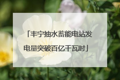 丰宁抽水蓄能电站发电量突破百亿千瓦时