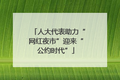人大代表助力“网红夜市”迎来“公约时代”