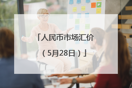 人民币市场汇价（5月28日）