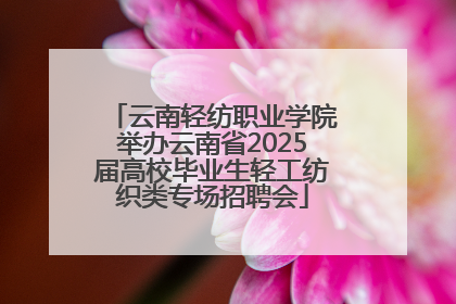 云南轻纺职业学院举办云南省2025届高校毕业生轻工纺织类专场招聘会