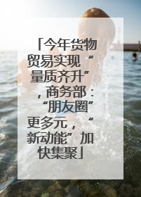 今年货物贸易实现“量质齐升”，商务部：“朋友圈”更多元，“新动能”加快集聚