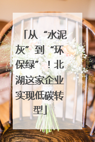 从“水泥灰”到“环保绿”！北湖这家企业实现低碳转型