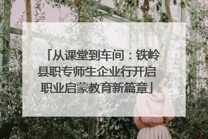 从课堂到车间：铁岭县职专师生企业行开启职业启蒙教育新篇章