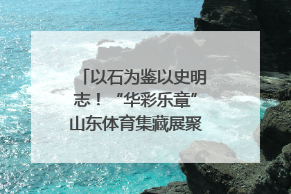 以石为鉴以史明志！“华彩乐章”山东体育集藏展聚焦“岱石丹心”