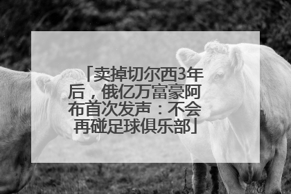 卖掉切尔西3年后，俄亿万富豪阿布首次发声：不会再碰足球俱乐部
