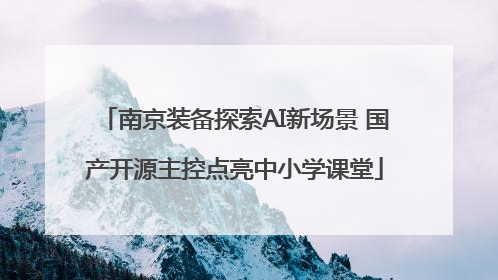 南京装备探索AI新场景 国产开源主控点亮中小学课堂