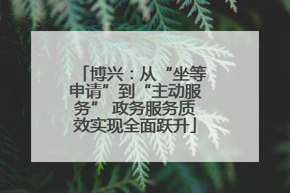 博兴：从“坐等申请”到“主动服务” 政务服务质效实现全面跃升
