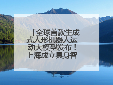 全球首款生成式人形机器人运动大模型发布！上海成立具身智能数据联盟