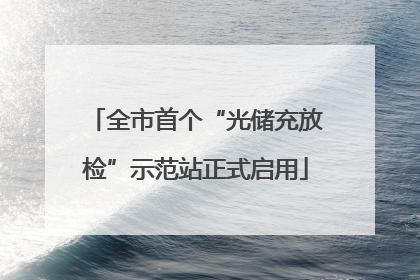 全市首个“光储充放检”示范站正式启用