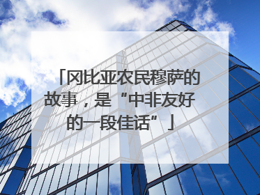 冈比亚农民穆萨的故事，是“中非友好的一段佳话”
