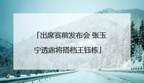 出席赛前发布会 张玉宁透露将搭档王钰栋