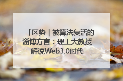 区势｜被算法复活的淄博方言：理工大教授解说Web3.0时代声音传播密码