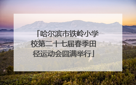哈尔滨市铁岭小学校第二十七届春季田径运动会圆满举行