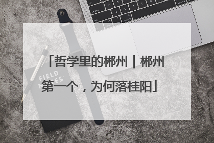 哲学里的郴州｜郴州第一个，为何落桂阳
