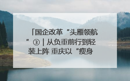 国企改革“头雁领航”③｜从负重前行到轻装上阵 重庆以“瘦身”谋“健体”