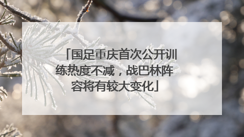 国足重庆首次公开训练热度不减，战巴林阵容将有较大变化