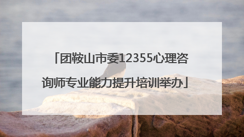 团鞍山市委12355心理咨询师专业能力提升培训举办