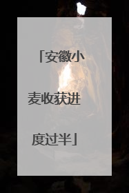 安徽小麦收获进度过半
