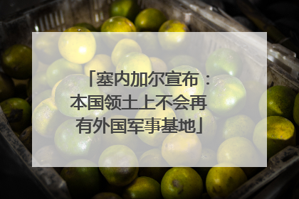 塞内加尔宣布：本国领土上不会再有外国军事基地