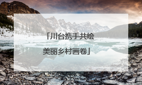 川台携手共绘美丽乡村画卷