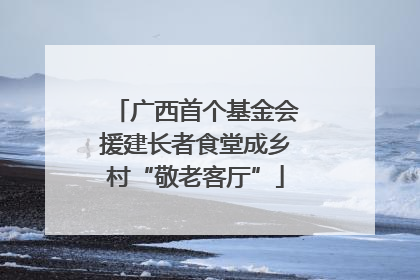 广西首个基金会援建长者食堂成乡村“敬老客厅”