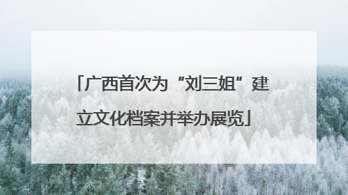 广西首次为“刘三姐”建立文化档案并举办展览