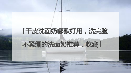 干皮洗面奶哪款好用，洗完脸不紧绷的洗面奶推荐，收藏